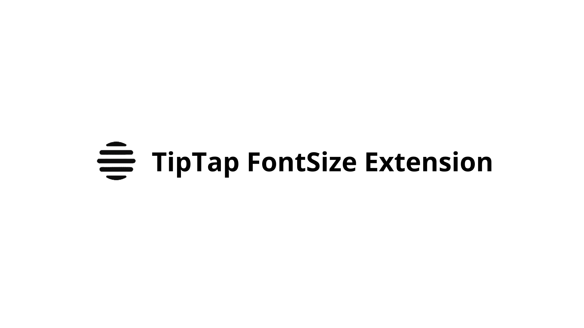 Tiptap FontSize Extension